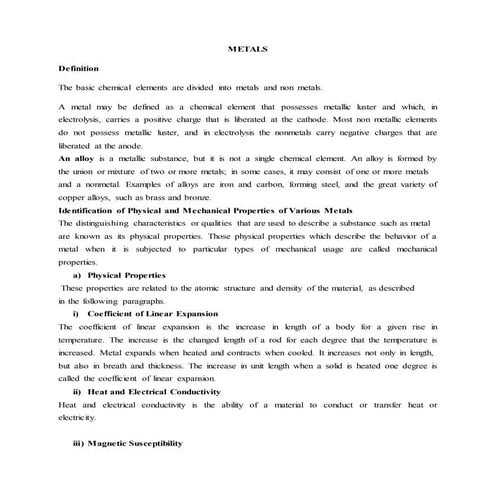 Metals 1