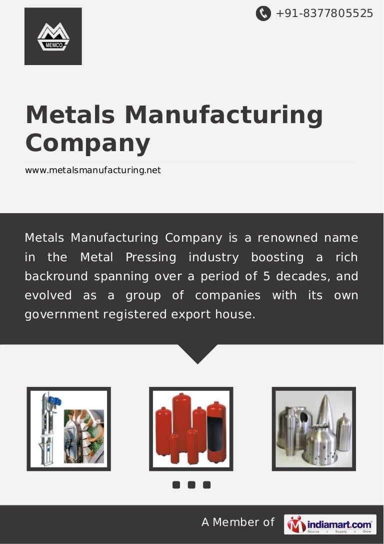 Metals Manufacturing Company, Mumbai, Material Handling Equipments