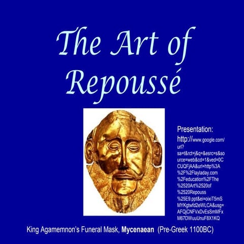 Metal tooling repousse