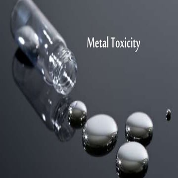 Metal toxicity