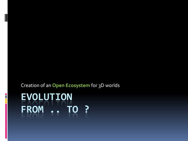 Evolution to Digital Business Ecosystems