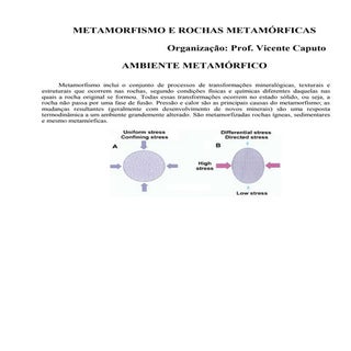 Metamorfimo e rochas metamorficas (1)