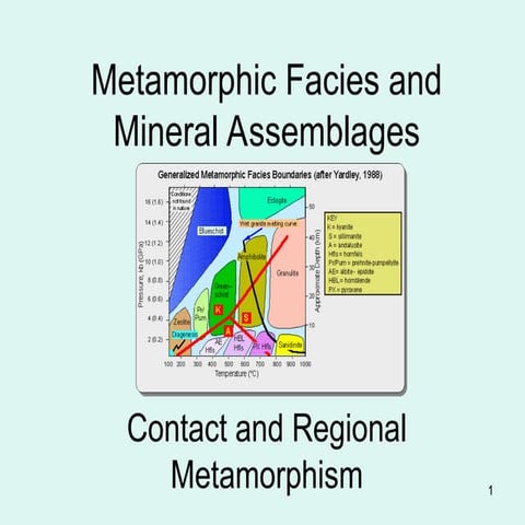 metamorphic facies and possible index minerals