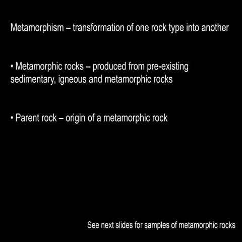 Metamorphism