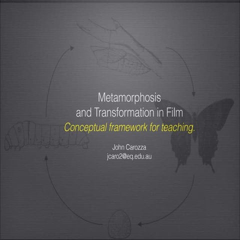 Metamorphosis and Transformation in film 1.0