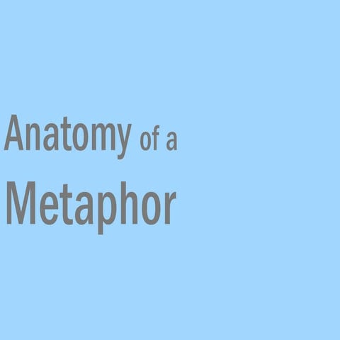 Anatomy of Metaphor