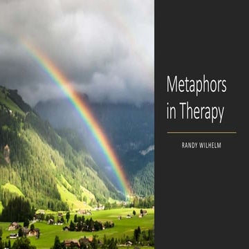 Metaphors in therapy
