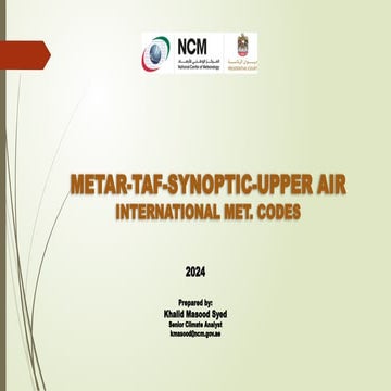 METAR-TAF-SYNOP-UPPER AIR CODES-2024.pptx
