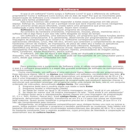 Metareciclagem    Software Livre