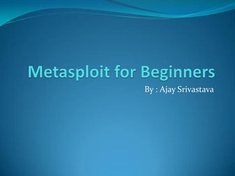 Metasploit Humla for Beginner