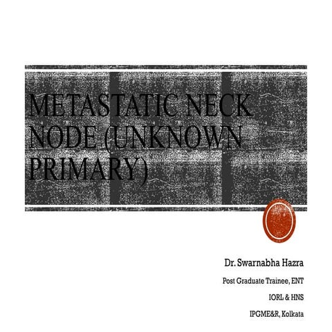 Carcinoma of unknown primary | PPT