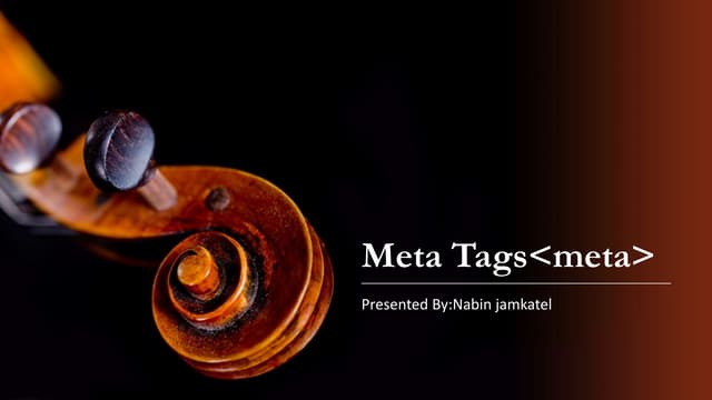 Meta tags