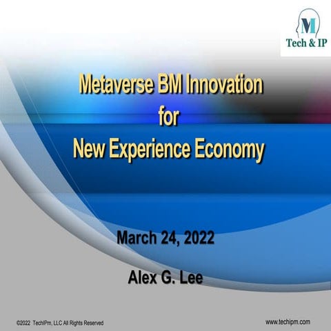 Metaverse BM Innovation for New Experience Economy
