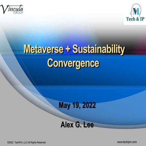Metaverse + Sustainability Convergence