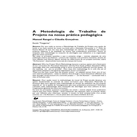 Metedologia de projeto