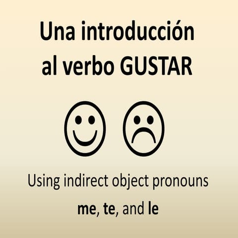 El verbo GUSTAR