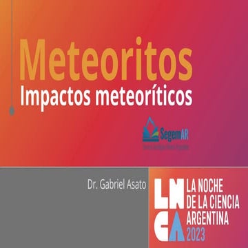 Meteoritos-Impactos Meteoríticos-Minería Espacial