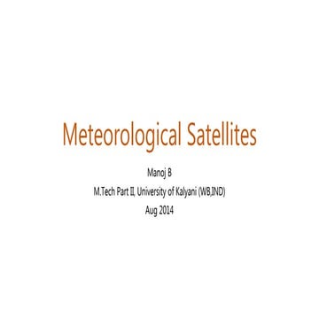 Meteorological Satellites