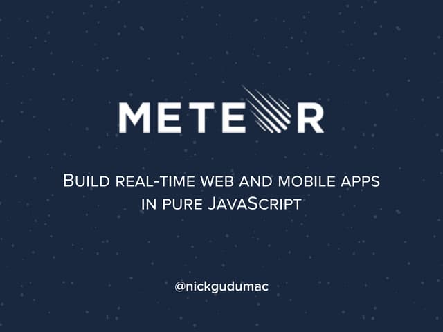Meteor presentation