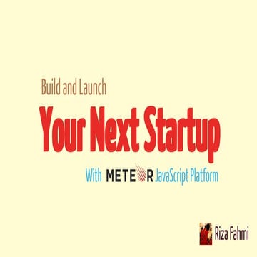 Meteor Talk At TokoPedia