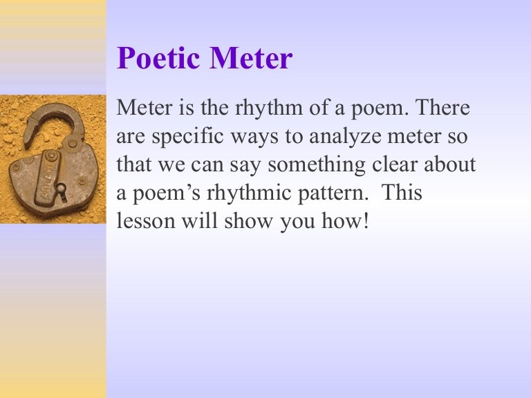 Poetry And Meter poetry-and-meter