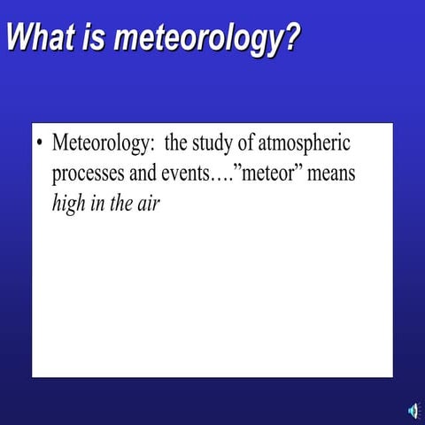 Meterology