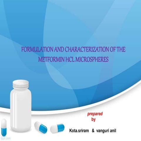 Metformine power point presentation .. .slide share