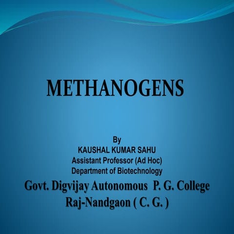 Methanogens by kk sahu 