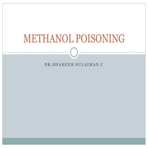 METHANOL POISONING