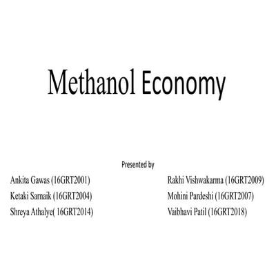 Methanol production