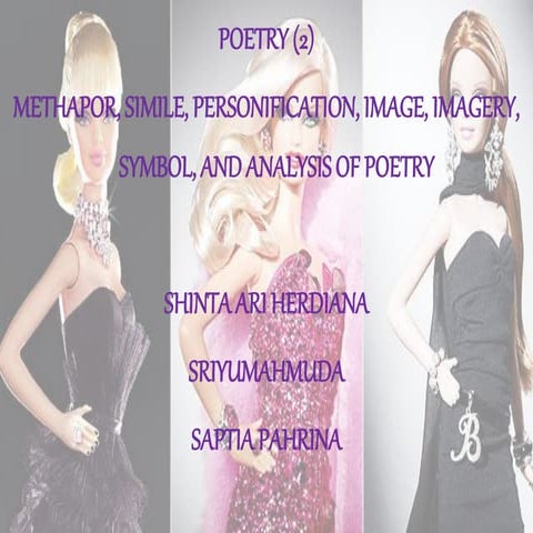 Methapor, simile, personofication, symbol, image n imagery and analysis of po...