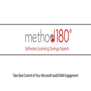 Taking back control of your Microsoft Negotiation: Mike Austin, Method 180 (I...
