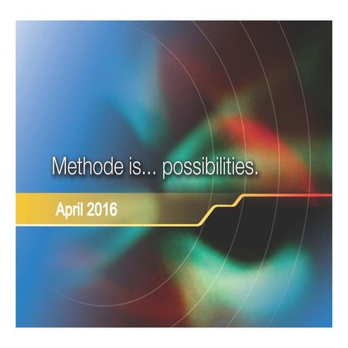 Methode investor presentation april 2016