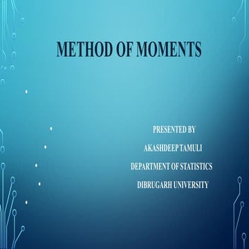 A presentation on METHODE OF MOMENT.pptx