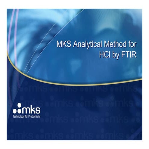 Method for HCL Monitoring by FTIR Analysis | PDF