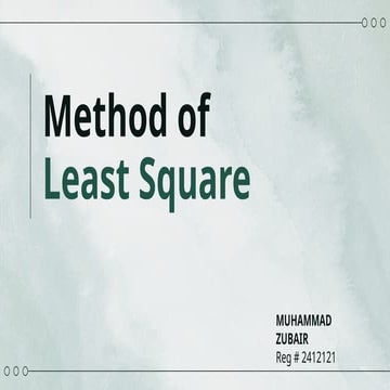 presentation on Method of least Square.pptx