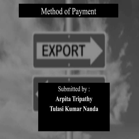 Method of payment