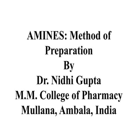 Method of Preparation of Amines.ppt