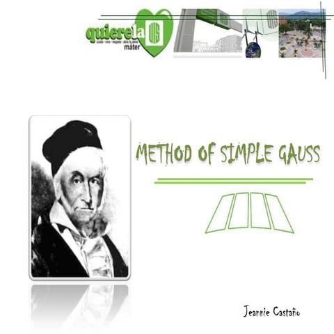 Method Of Simple Gauss