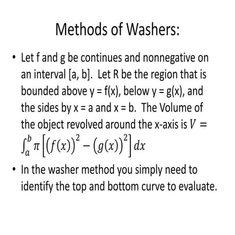 Method of washer