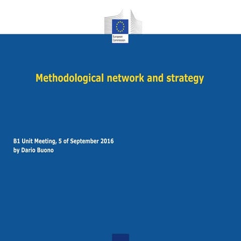 Methodological network and strategy 
