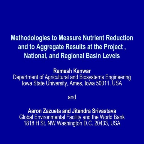 EPA Perspective on Nutrient Pollution | PPTX
