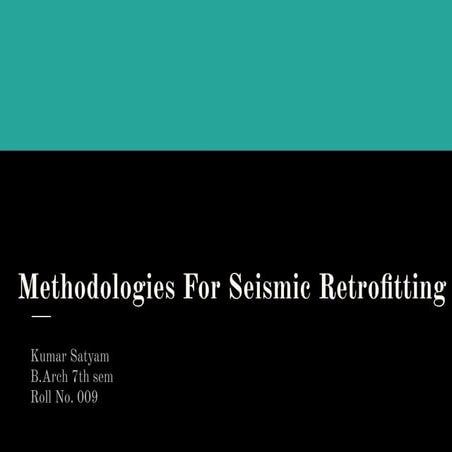 Methodologies For Seismic Retrofitting.pdf