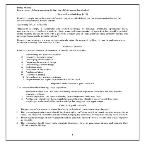 Research Methodology