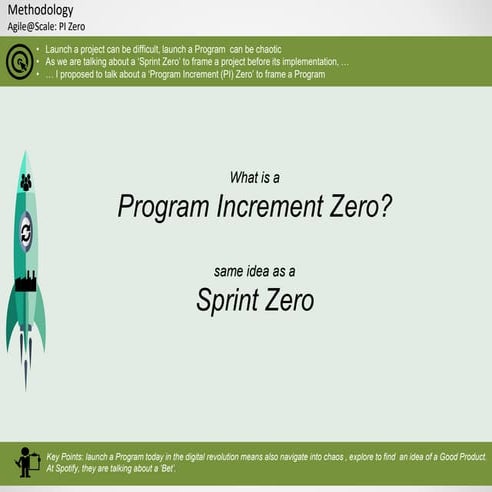 Methodology: agile@scale what is a 'PI Zero'