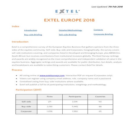 Extel 2019 Results Summary | PDF