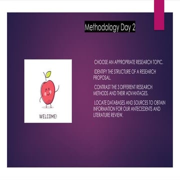 Research topic, Chapter V: Topic of the investigation, presentation and ...