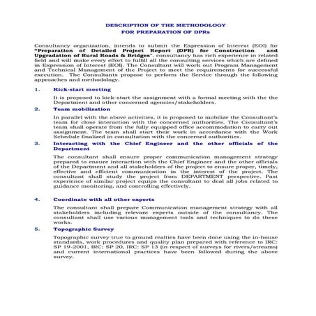Methodology for DPR & PMC Road works.pdf