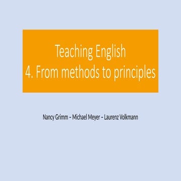 Teaching methods and approaches with examples