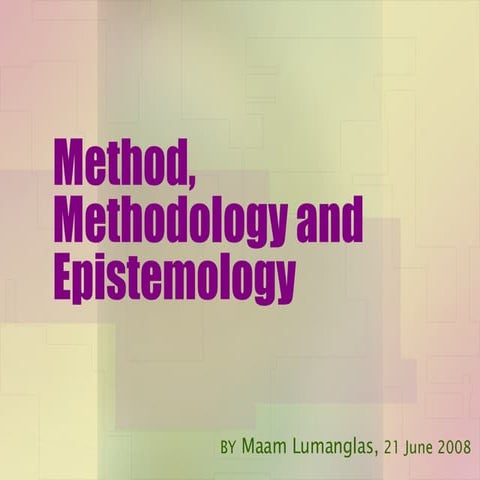 Gender - Research Methods
